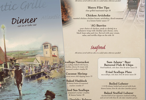 Trifold Restaurant Menu Design