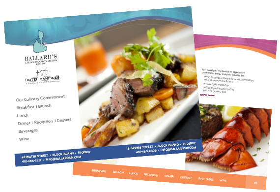 Ballard's Restaurant Menu Design